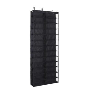 **Organizador de Sapatos Pendurado 1,60m x 59cm Grey Preto Spaceo**

**Descrição do Produto:**
O Organizador de Sapatos Pendurado da Spaceo é uma solução prática e eficiente para otimizar o espaço no seu guarda-roupa. Com dimensões de 160 cm de altura, 59 cm de largura e 15,2 cm de profundidade, ele é ideal para acomodar até 26 pares de sapatos e botas, garantindo organização e fácil acesso.

**Características Técnicas:**

- **Capacidade:** Acomoda até 26 pares de sapatos.
- **Modo de Organização:** Pendurada, facilitando o uso e a visualização dos calçados.
- **Material:** Confeccionado em plástico e poliéster, oferecendo durabilidade e resistência.
- **Cor:** Cinza (Grey), que se adapta a diferentes estilos de decoração.
- **Dimensões do Produto:** 160 cm (altura) x 59 cm (largura) x 15,2 cm (profundidade).
- **Capacidade de Peso:** Suporta até 6 kg. Importante não ultrapassar a capacidade de pares indicada.
- **Dobrável:** Sim, facilitando o armazenamento quando não estiver em uso.
- **Garantia:** 12 meses contra defeitos de fabricação.
- **Embalagem:** Produto acompanha embalagem do tipo blister, com dimensões de 6 cm (altura) x 15,5 cm (largura) x 59 cm (profundidade) e peso de 1,43 kg.

**Funcionalidade:**
Este organizador é perfeito para quem busca praticidade no dia a dia. Ele permite que os sapatos permaneçam arejados, contribuindo para a preservação e aumento da durabilidade dos calçados. Com um design eficiente, proporciona um ambiente mais organizado e confortável.

**Observações:**
- Recomendado para uso em guarda-roupas ou áreas de armazenamento.
- Central de Atendimento disponível para suporte, das 08h às 19h, de segunda a sábado, exceto feriados.

**Aplicação:**
Ideal para uso em residências, especialmente em quartos, closets ou áreas de serviço, onde a organização dos calçados é essencial.