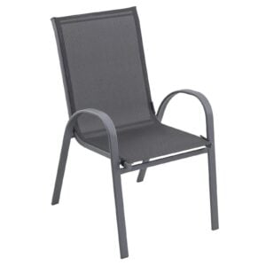 Cadeira de Jardim Estilo Moderno

**Descrição do Produto:**
Cadeira de jardim em design contemporâneo, ideal para uso em áreas externas como varandas, jardins ou pátios. Combinando conforto e estética, esta cadeira é uma excelente escolha para momentos de lazer ao ar livre.

**Características Técnicas:**

- **Material da Estrutura:** 
  - Fabricada em alumínio, proporcionando leveza e resistência à corrosão.
  
- **Acabamento:**
  - Pintura eletrostática em tom cinza, garantindo durabilidade e proteção contra intempéries.

- **Assento e Encosto:**
  - Revestidos em tecido de poliéster, que oferece conforto e é fácil de limpar. O material é resistente a UV, evitando desbotamento.

- **Design:**
  - Estrutura com linhas retas e curvas suaves, proporcionando um visual moderno e elegante.
  - Braços acolchoados para maior conforto durante o uso.

- **Dimensões:**
  - Altura total: aproximadamente 85 cm
  - Largura: cerca de 55 cm
  - Profundidade: em torno de 60 cm
  - Altura do assento: cerca de 40 cm.

- **Capacidade de Peso:**
  - Suporta até 120 kg, adequado para a maioria dos usuários.

- **Estilo:**
  - Moderno e minimalista, combina facilmente com diversos tipos de decoração externa.

- **Manutenção:**
  - Limpeza simples com pano úmido e sabão neutro; não requer cuidados especiais.

**Uso e Aplicações:**
Ideal para uso em ambientes externos como:
- Jardins
- Varandas
- Piscinas
- Áreas de lazer

**Vantagens:**
- Leve e fácil de mover.
- Resistente às intempéries, perfeita para uso ao ar livre.
- Estilo versátil que se adapta a diferentes decorações.

**Atributos Adicionais:**
- Produto empilhável para fácil armazenamento.
- Disponível em cores diversas, permitindo personalização de acordo com a preferência do cliente.

**Categoria do Produto:**
- Móveis de Jardim
- Cadeiras Externas
- Mobiliário de Exterior

Essa descrição fornece uma visão abrangente do produto, facilitando a categorização e a definição de atributos relevantes para o e-commerce.