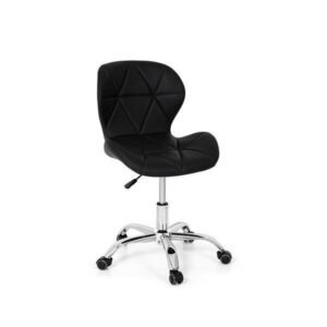 **Descrição do Produto: Cadeira Office Eiffel Slim Base Giratória - Preta**

- **Produto:** Cadeira
- **Cor:** Preto
- **Tonalidade:** Preto
- **Modelo de Cadeira:** Eiffel Slim
- **Material da Estrutura:** Metal cromado
- **Cômodo Indicado:** Escritórios
- **Altura Total:** 81,00 cm
- **Largura:** 47,00 cm
- **Comprimento:** 100,00 cm
- **Peso do Produto:** 7,00 kg
- **Centro Giratório:** Sim, possui base giratória
- **Acompanha Almofada:** Não
- **Possui Pistão:** Sim, para ajuste de altura
- **Marca:** Império Brazil
- **Garantia do Fabricante:** 3 meses
- **Complexidade de Montagem:** Fácil, acompanha manual

**Características Técnicas:**

- **Altura do Assento:** Ajustável entre 40,00 cm e 50,00 cm, permitindo personalização conforme a necessidade do usuário.
- **Material do Assento:** Polipropileno revestido em material sintético, proporcionando conforto e facilidade de limpeza.
- **Profundidade do Assento:** 37,00 cm
- **Altura do Encosto:** 34,00 cm, oferecendo suporte adequado para as costas.
- **Base:** Base giratória com 5 rodinhas, facilitando a movimentação em diferentes direções.
- **Quantidade de Rodinhas:** 5, garantindo estabilidade e mobilidade.
- **Peso Aproximado:** 5,00 kg
- **Capacidade de Peso:** Aconselhável para usuários com até 120 kg.

**Observações:**

- **Envio:** Produto enviado desmontado, acondicionado em caixa de papelão reforçada.
- **Montagem:** Manual de montagem acompanha o produto, com instruções claras para facilitar a montagem.

A Cadeira Office Eiffel Slim Base Giratória é uma escolha ideal para quem busca conforto e estilo no ambiente de trabalho, combinando funcionalidade e design moderno.
